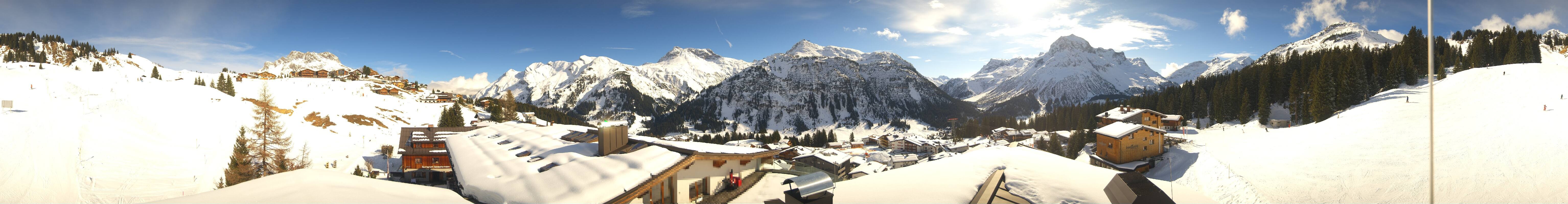 Archiv Foto Webcam Panorama Oberlech - Hotel Goldener Berg