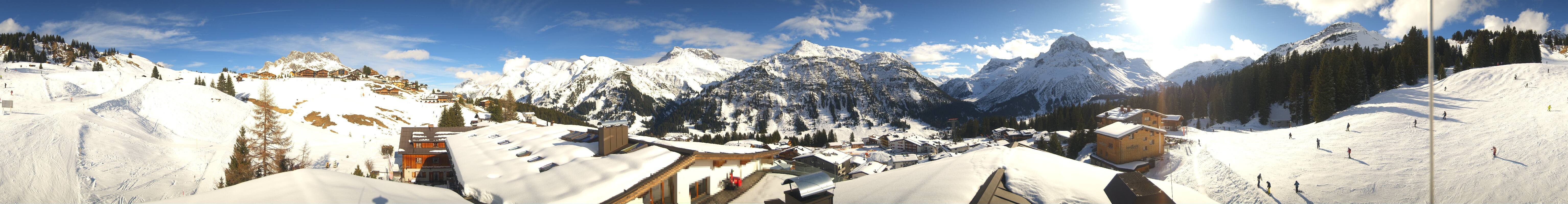 Archiv Foto Webcam Panorama Oberlech - Hotel Goldener Berg
