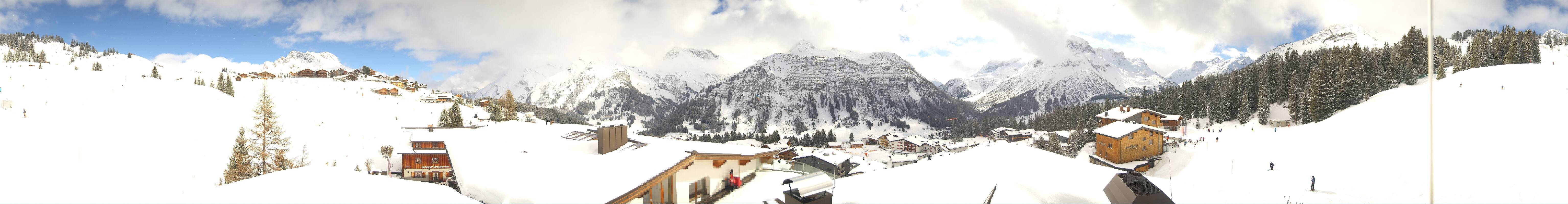 Archiv Foto Webcam Panorama Oberlech - Hotel Goldener Berg