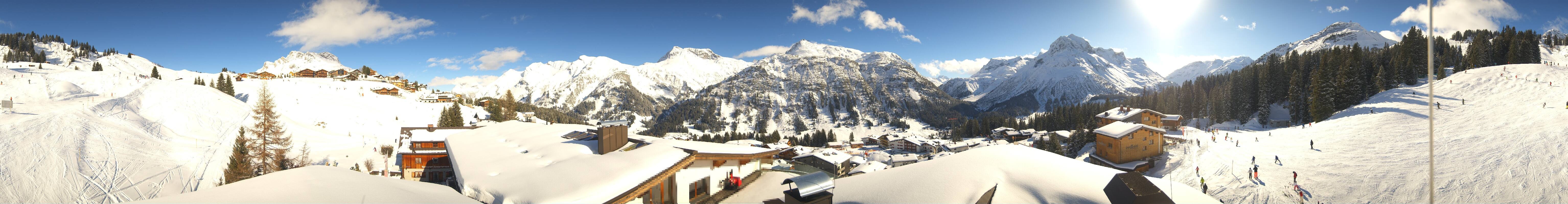 Archiv Foto Webcam Panorama Oberlech - Hotel Goldener Berg