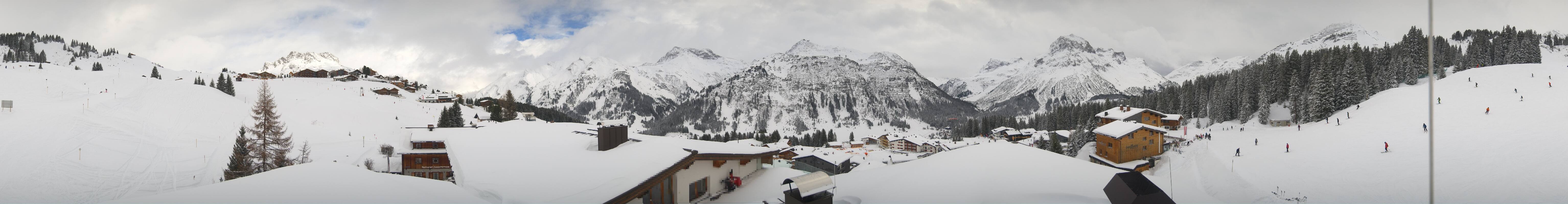 Archiv Foto Webcam Panorama Oberlech - Hotel Goldener Berg