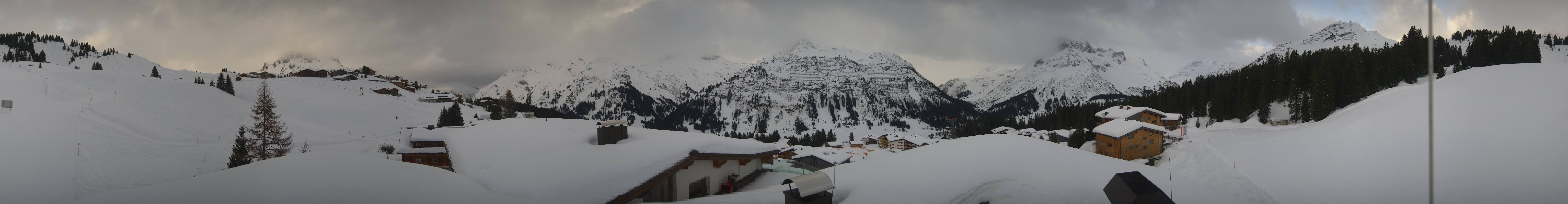 Archiv Foto Webcam Panorama Oberlech - Hotel Goldener Berg