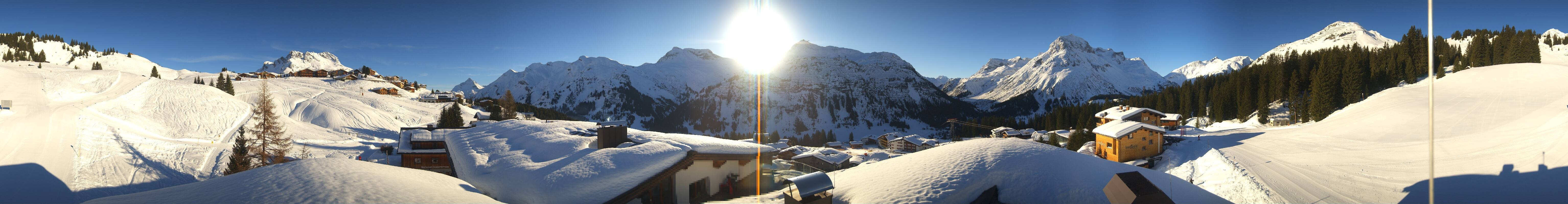 Archiv Foto Webcam Panorama Oberlech - Hotel Goldener Berg
