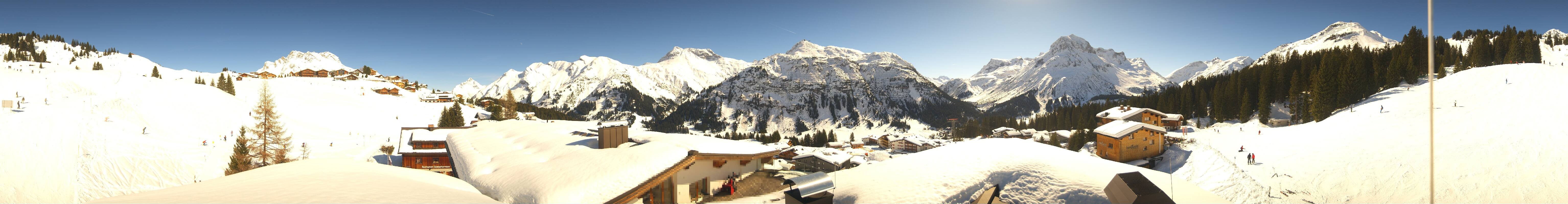 Archiv Foto Webcam Panorama Oberlech - Hotel Goldener Berg