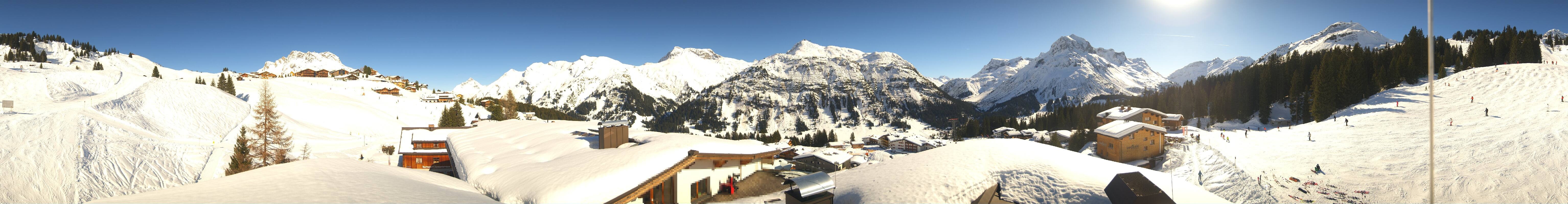 Archiv Foto Webcam Panorama Oberlech - Hotel Goldener Berg