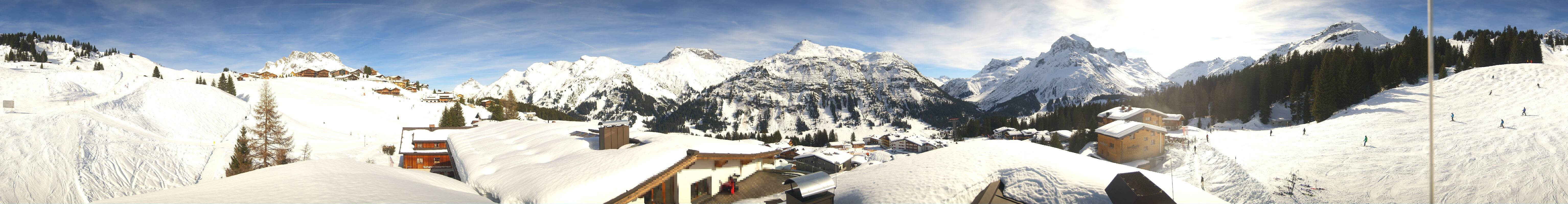 Archived image Webcam Panoramic view Oberlech from Hotel Goldener Berg