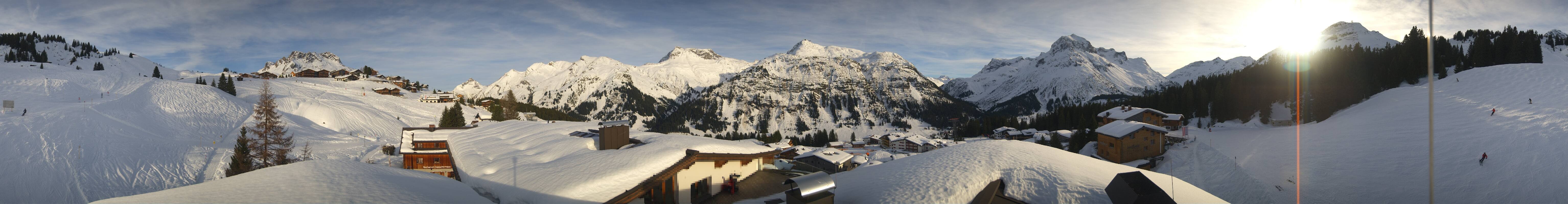 Archived image Webcam Panoramic view Oberlech from Hotel Goldener Berg
