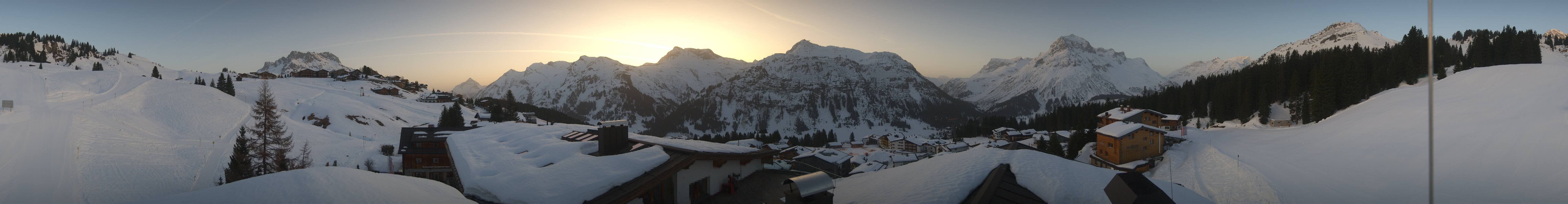 Archived image Webcam Panoramic view Oberlech from Hotel Goldener Berg