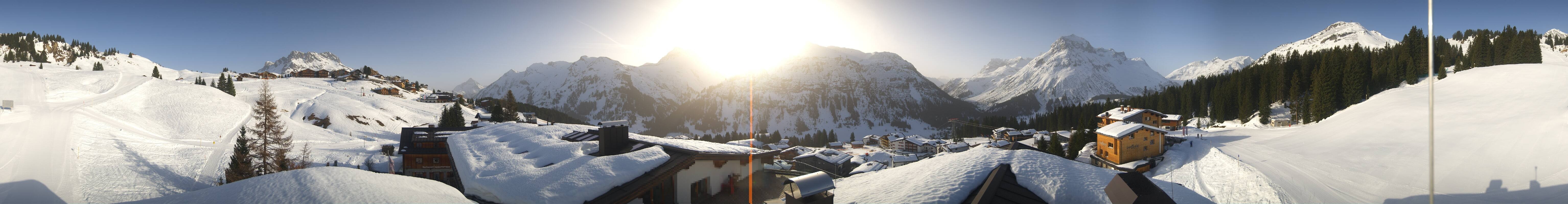 Archived image Webcam Panoramic view Oberlech from Hotel Goldener Berg