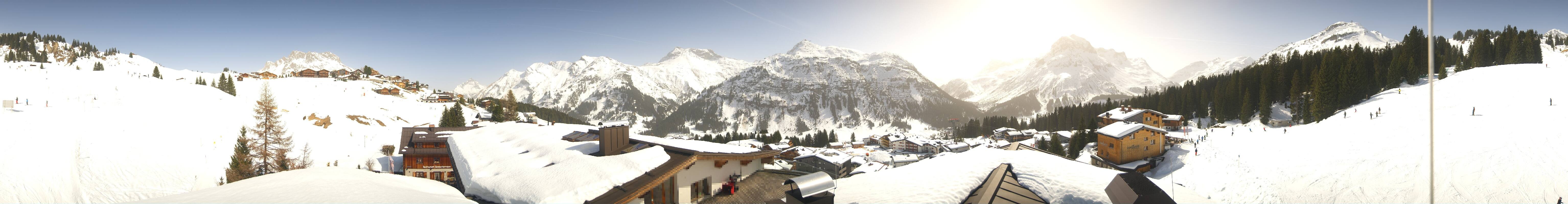 Archived image Webcam Panoramic view Oberlech from Hotel Goldener Berg