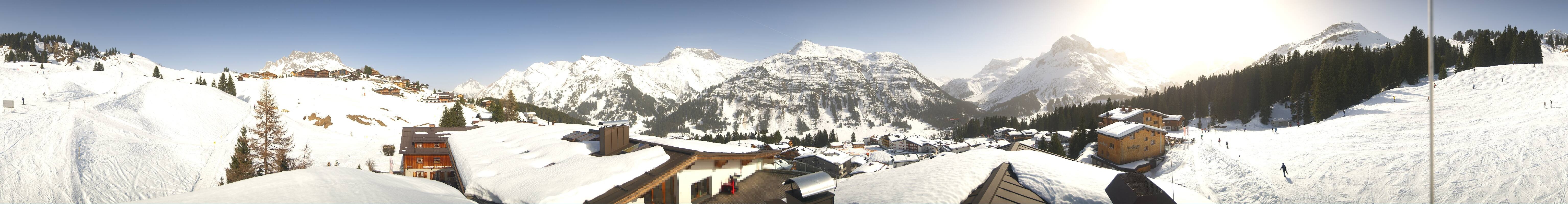Archived image Webcam Panoramic view Oberlech from Hotel Goldener Berg