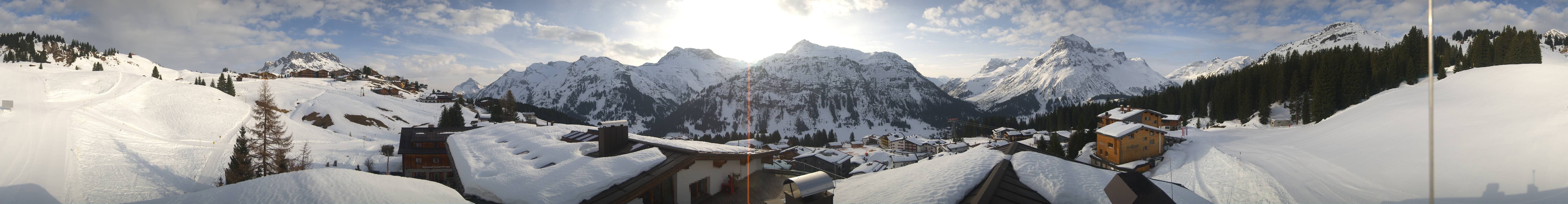Archiv Foto Webcam Panorama Oberlech - Hotel Goldener Berg