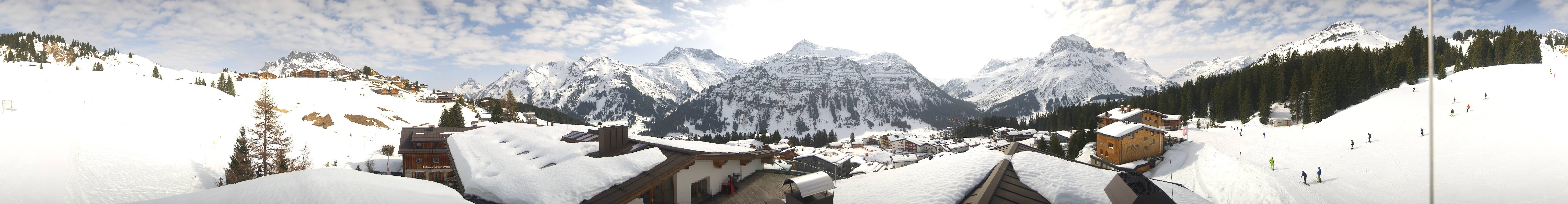Archiv Foto Webcam Panorama Oberlech - Hotel Goldener Berg