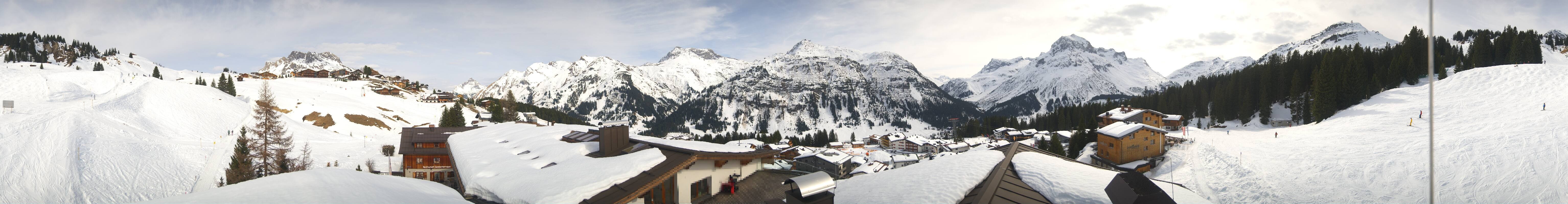 Archiv Foto Webcam Panorama Oberlech - Hotel Goldener Berg