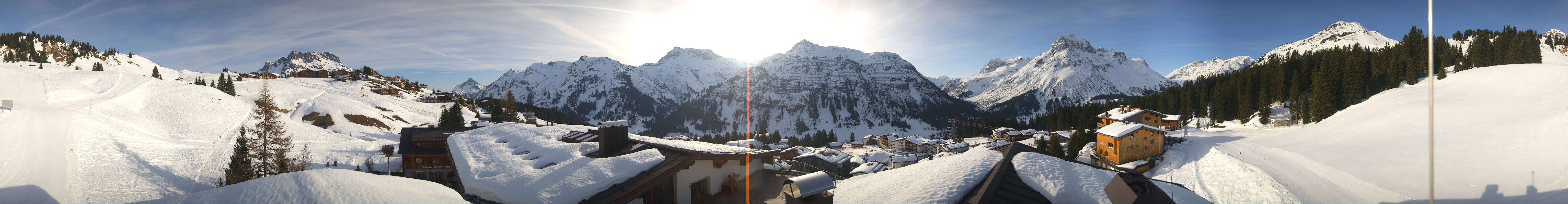 Archiv Foto Webcam Panorama Oberlech - Hotel Goldener Berg