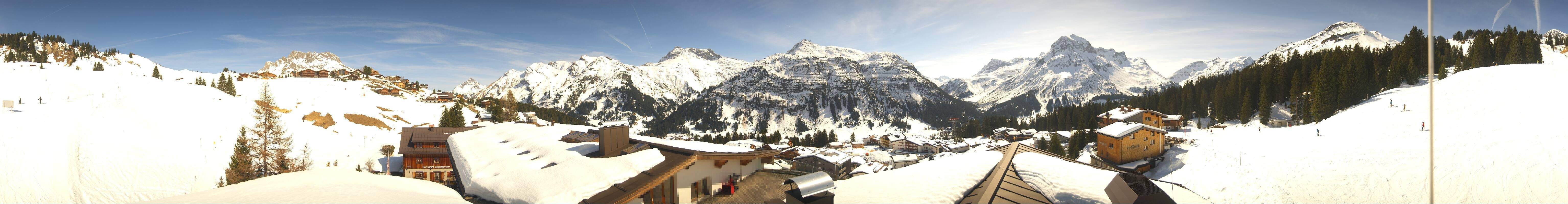 Archiv Foto Webcam Panorama Oberlech - Hotel Goldener Berg
