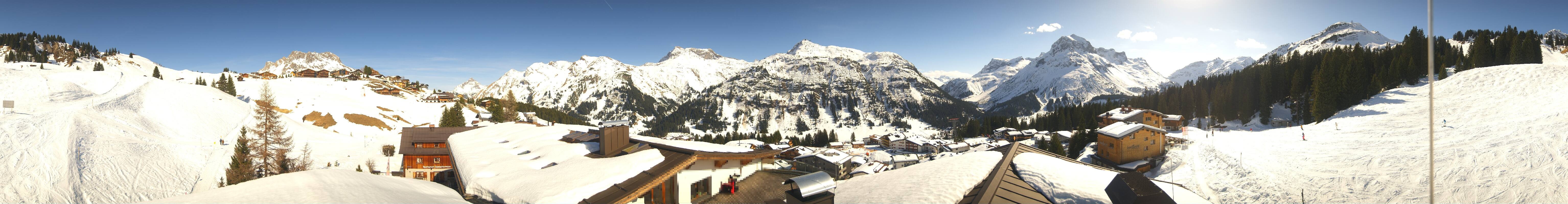 Archiv Foto Webcam Panorama Oberlech - Hotel Goldener Berg