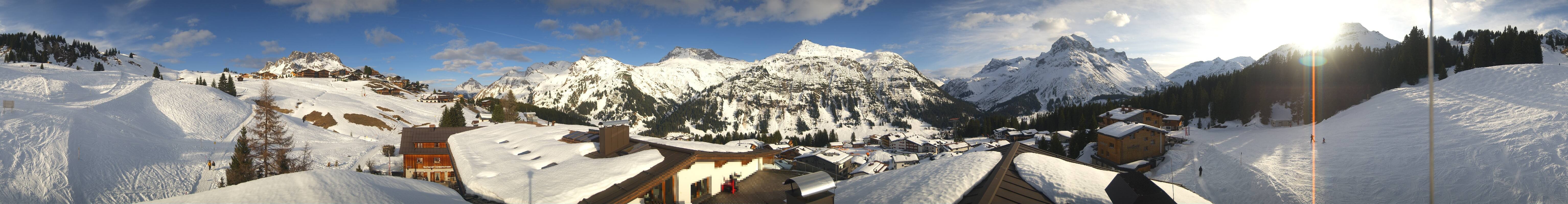 Archiv Foto Webcam Panorama Oberlech - Hotel Goldener Berg