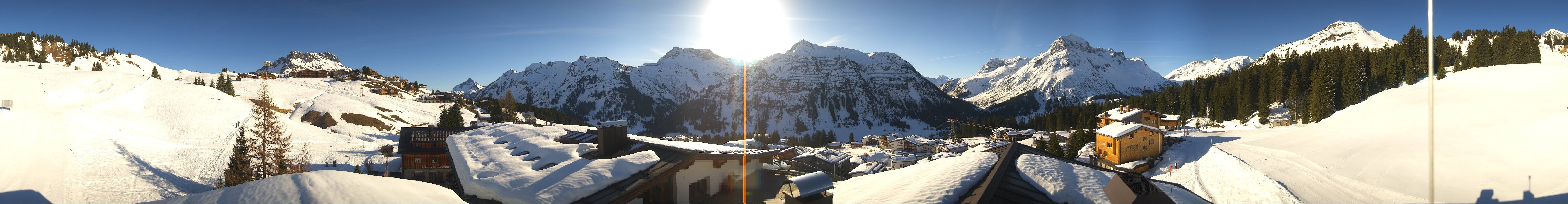 Archiv Foto Webcam Panorama Oberlech - Hotel Goldener Berg