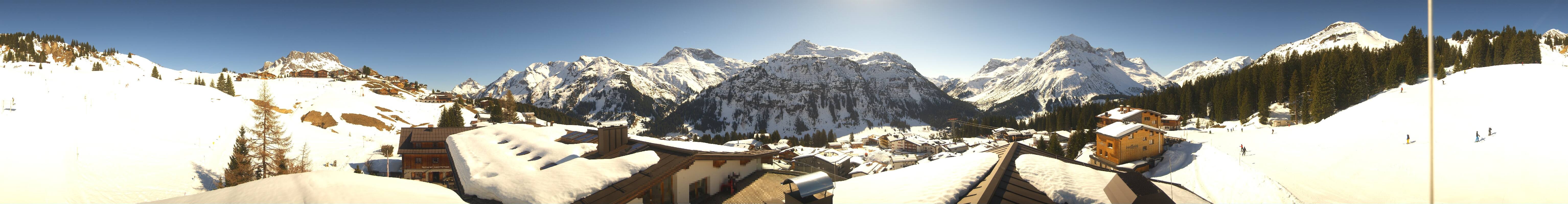 Archiv Foto Webcam Panorama Oberlech - Hotel Goldener Berg