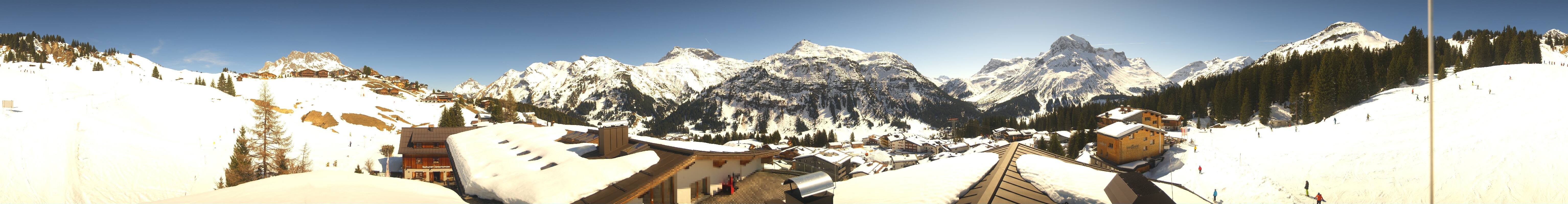 Archiv Foto Webcam Panorama Oberlech - Hotel Goldener Berg