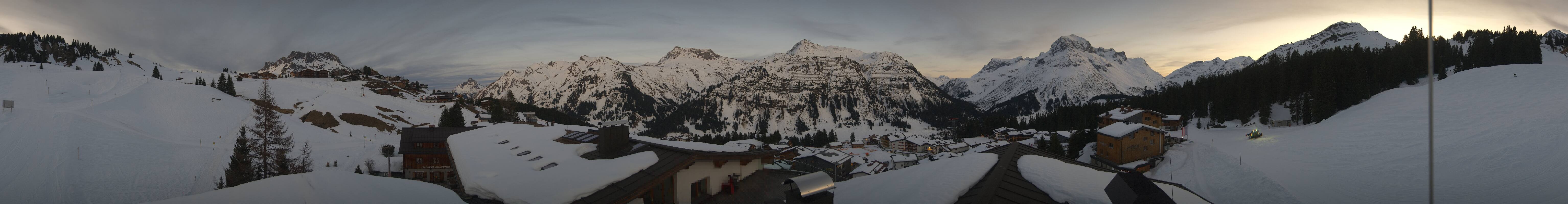 Archived image Webcam Panoramic view Oberlech from Hotel Goldener Berg