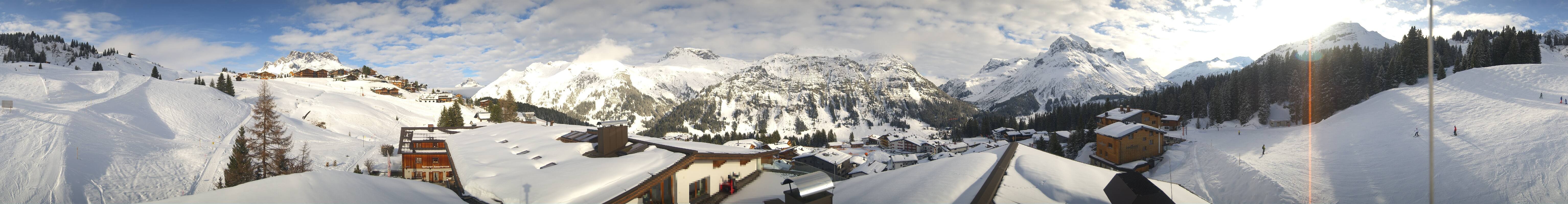 Archiv Foto Webcam Panorama Oberlech - Hotel Goldener Berg