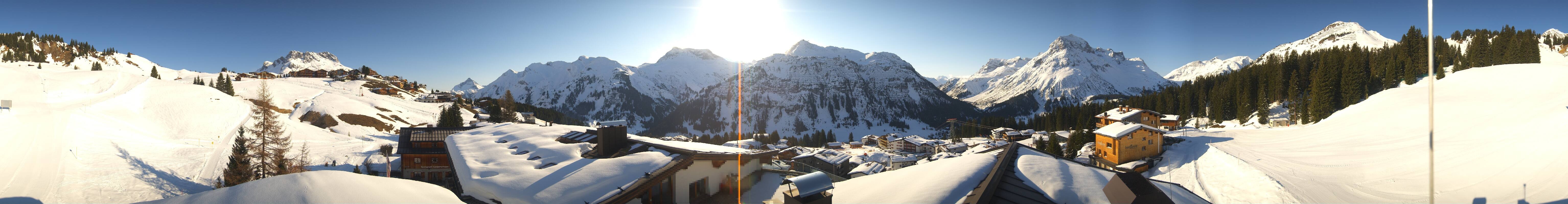 Archiv Foto Webcam Panorama Oberlech - Hotel Goldener Berg