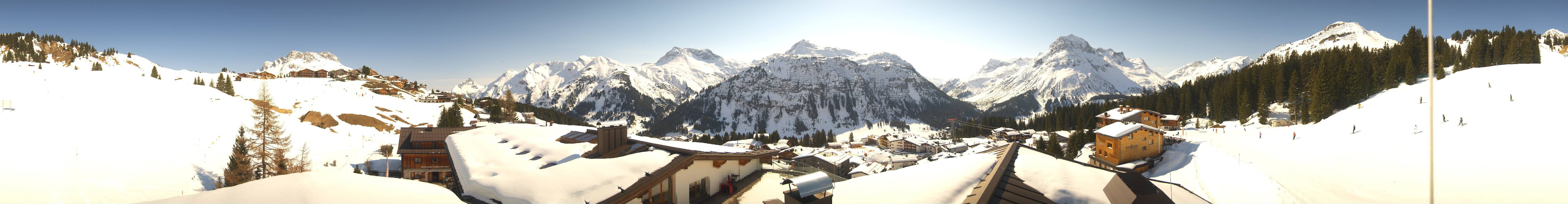 Archiv Foto Webcam Panorama Oberlech - Hotel Goldener Berg
