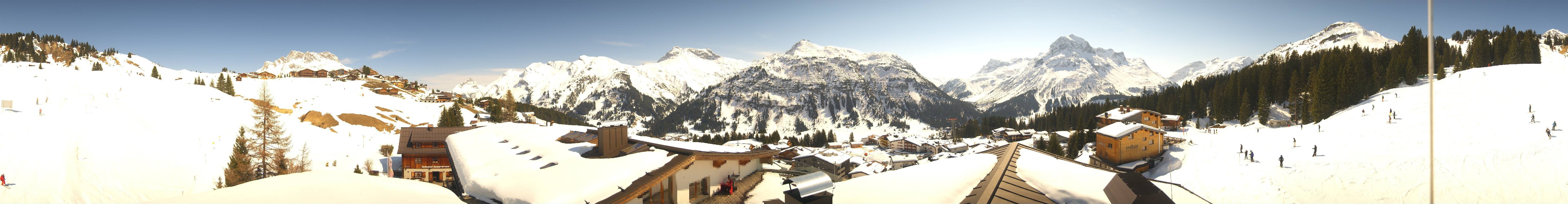 Archiv Foto Webcam Panorama Oberlech - Hotel Goldener Berg