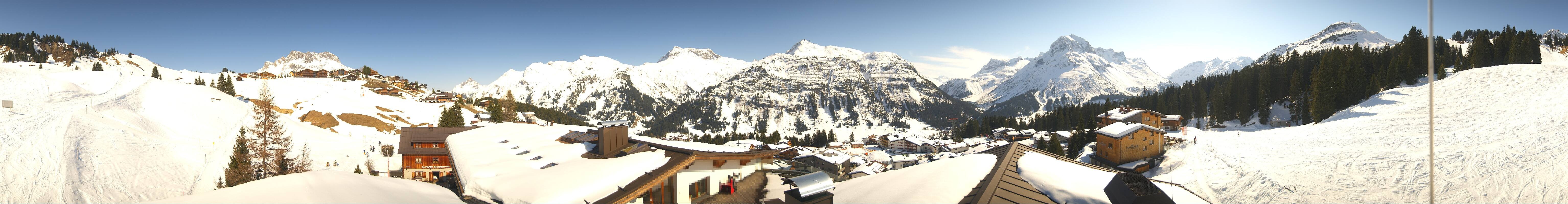 Archiv Foto Webcam Panorama Oberlech - Hotel Goldener Berg