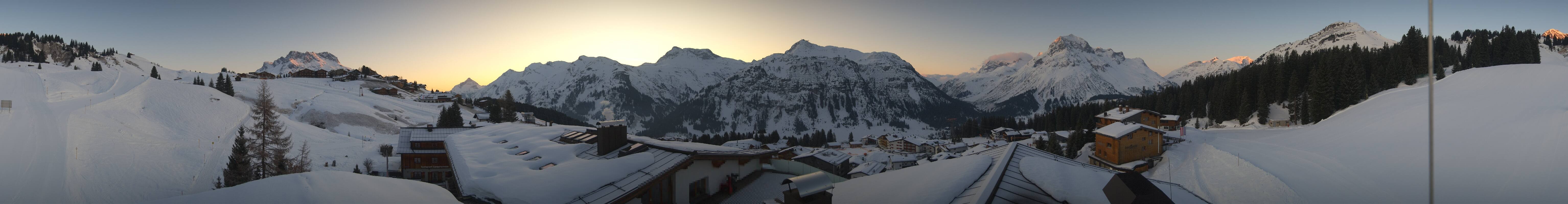 Archived image Webcam Panoramic view Oberlech from Hotel Goldener Berg