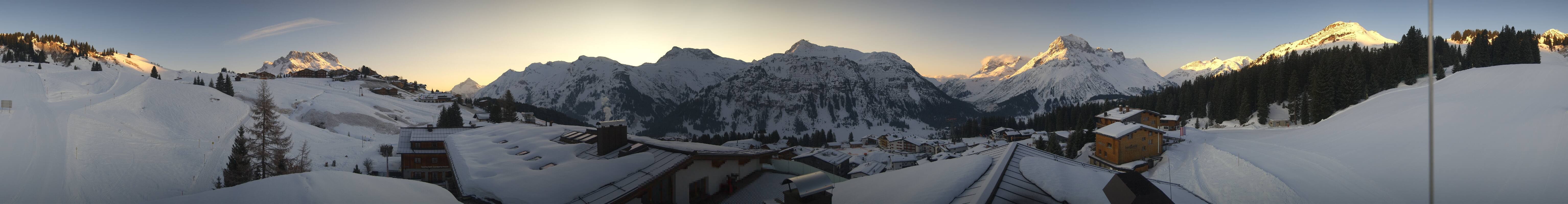 Archived image Webcam Panoramic view Oberlech from Hotel Goldener Berg
