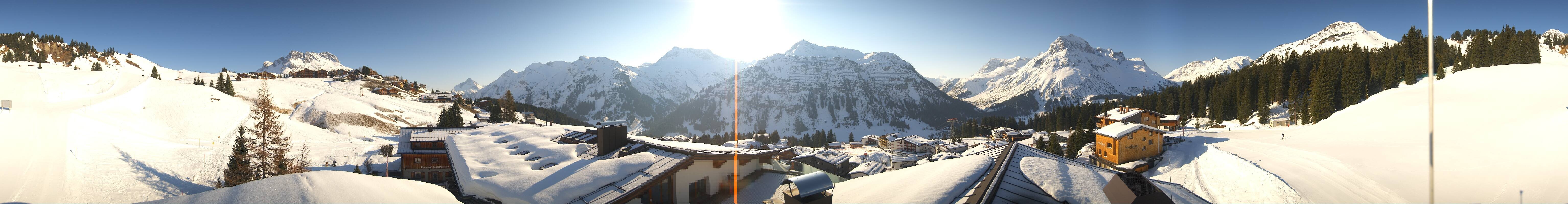 Archived image Webcam Panoramic view Oberlech from Hotel Goldener Berg