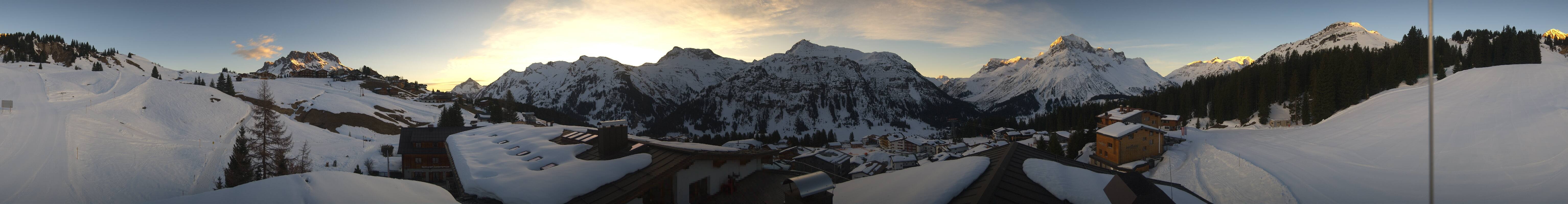 Archived image Webcam Panoramic view Oberlech from Hotel Goldener Berg