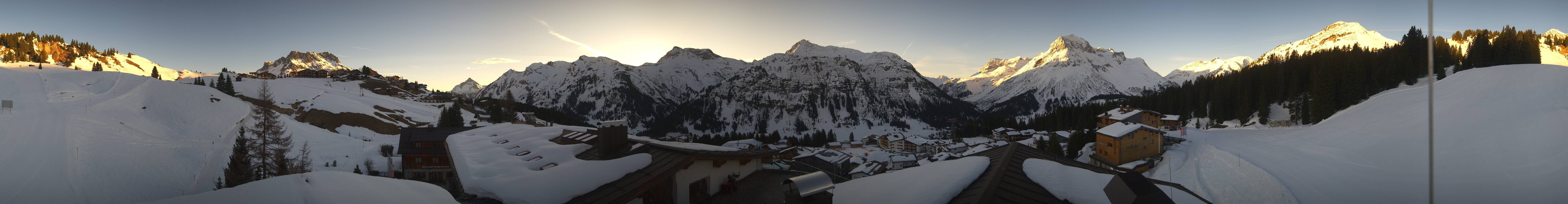 Archived image Webcam Panoramic view Oberlech from Hotel Goldener Berg