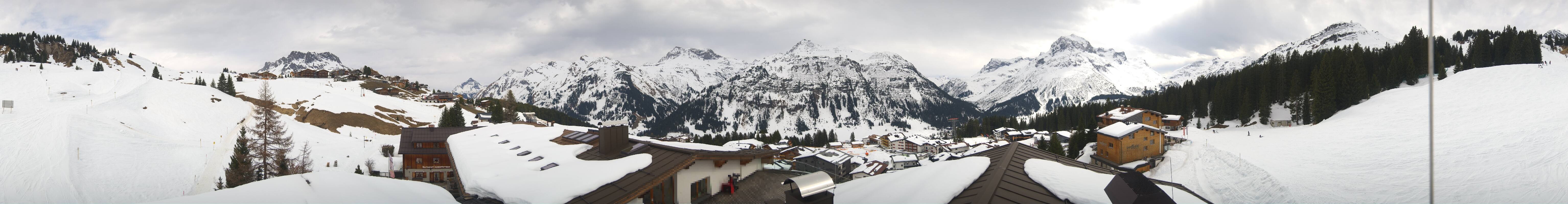 Archived image Webcam Panoramic view Oberlech from Hotel Goldener Berg