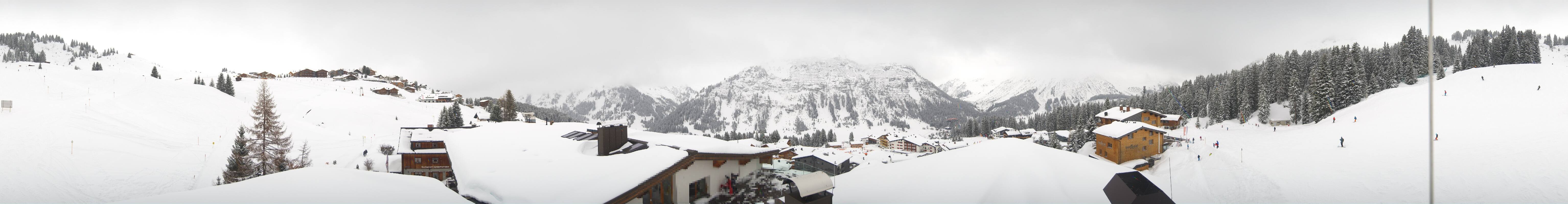 Archived image Webcam Panoramic view Oberlech from Hotel Goldener Berg