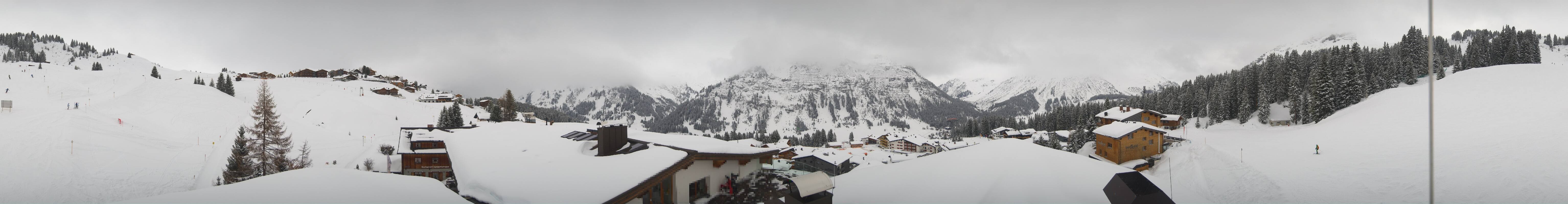 Archived image Webcam Panoramic view Oberlech from Hotel Goldener Berg