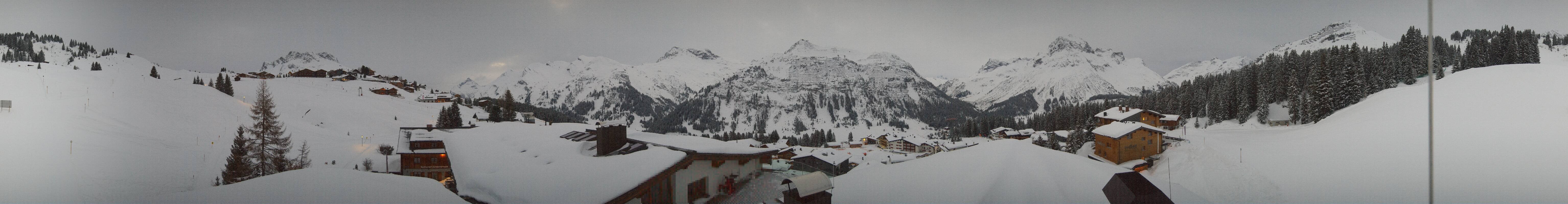 Archiv Foto Webcam Panorama Oberlech - Hotel Goldener Berg