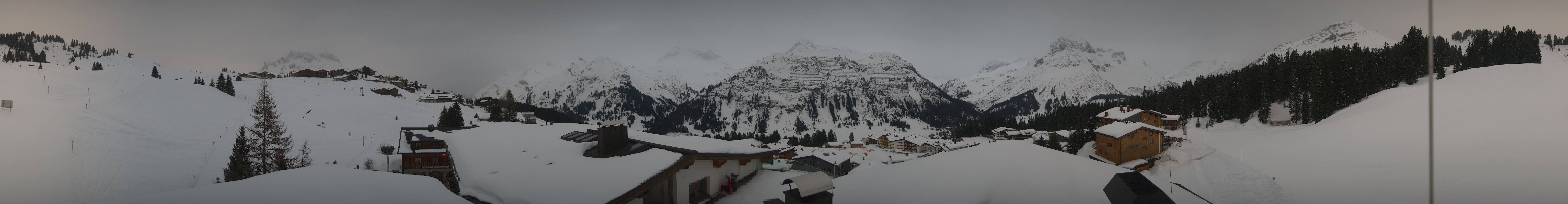 Archived image Webcam Panoramic view Oberlech from Hotel Goldener Berg