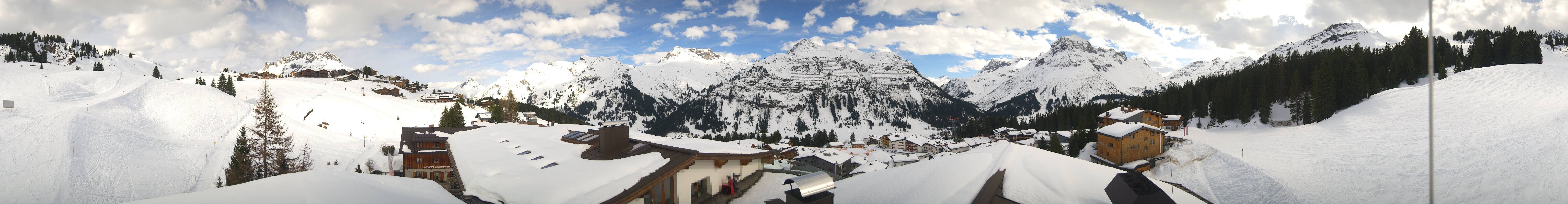 Archiv Foto Webcam Panorama Oberlech - Hotel Goldener Berg