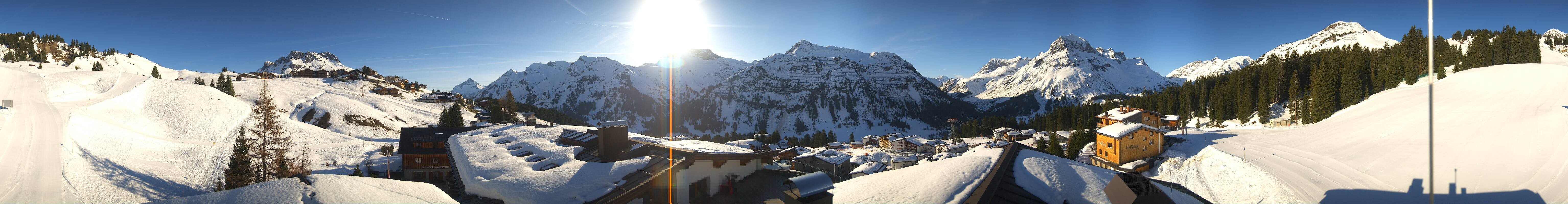 Archiv Foto Webcam Panorama Oberlech - Hotel Goldener Berg
