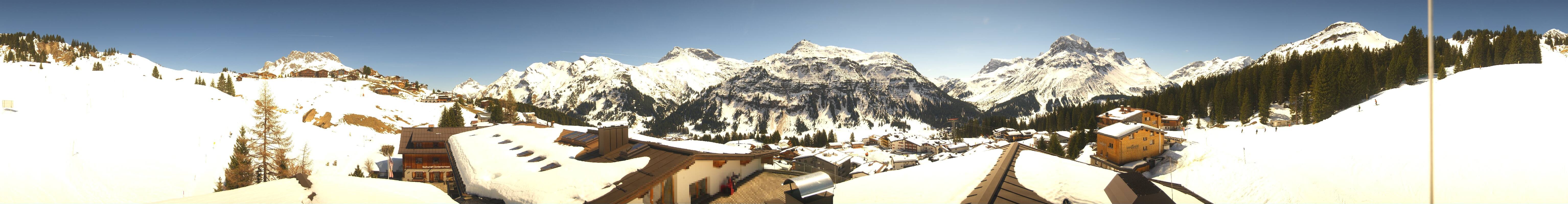 Archiv Foto Webcam Panorama Oberlech - Hotel Goldener Berg