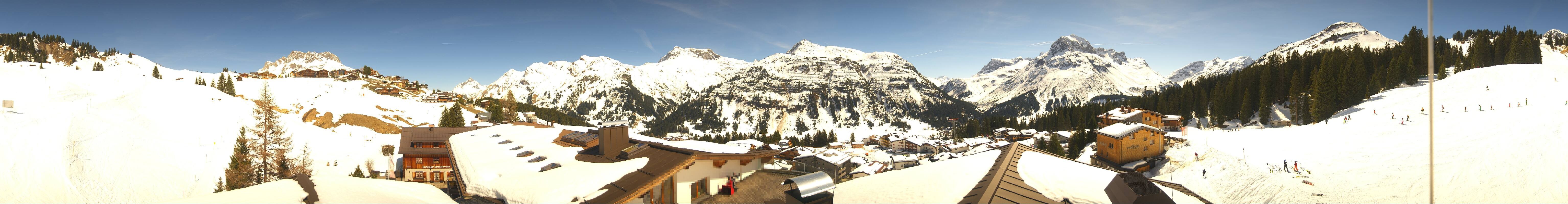 Archiv Foto Webcam Panorama Oberlech - Hotel Goldener Berg