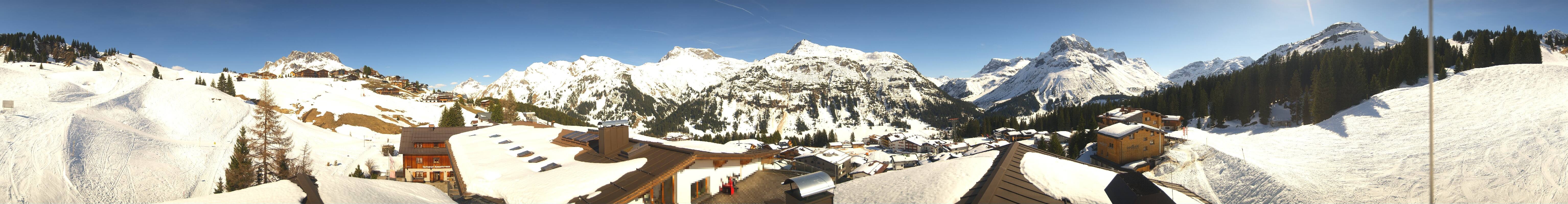 Archiv Foto Webcam Panorama Oberlech - Hotel Goldener Berg