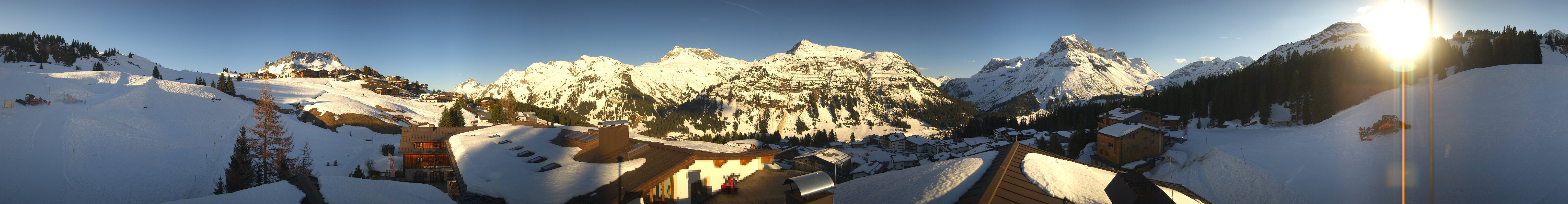 Archiv Foto Webcam Panorama Oberlech - Hotel Goldener Berg