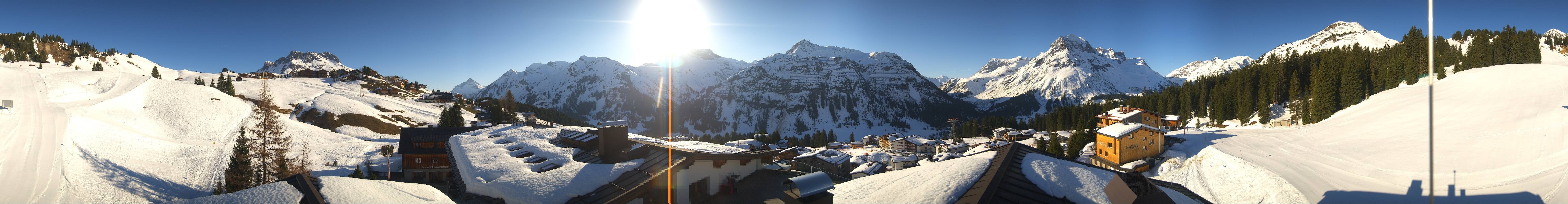 Archiv Foto Webcam Panorama Oberlech - Hotel Goldener Berg