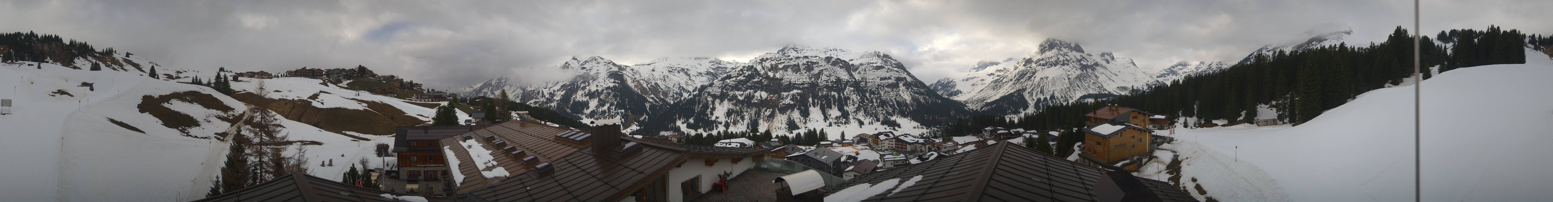 Archived image Webcam Panoramic view Oberlech from Hotel Goldener Berg