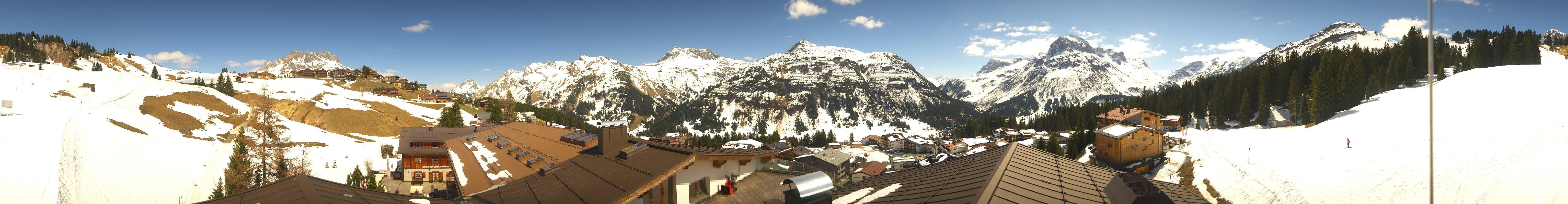 Archived image Webcam Panoramic view Oberlech from Hotel Goldener Berg